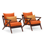 Vaughn 2 Piece Sunbrella Outdoor Patio Club Chairs