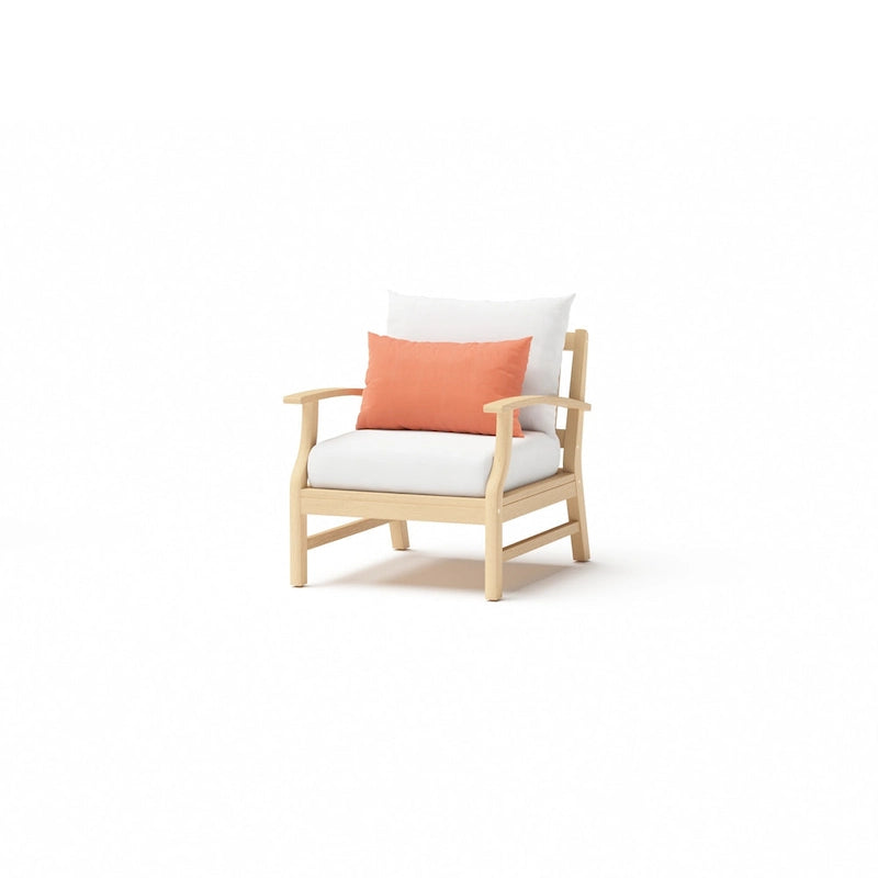 Kooper 5 Piece Sunbrella Outdoor Patio Club Chair And Ottoman Set