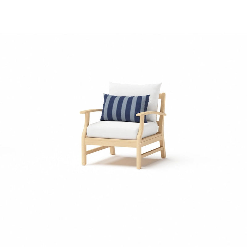 Kooper 5 Piece Sunbrella Outdoor Patio Club Chair And Ottoman Set