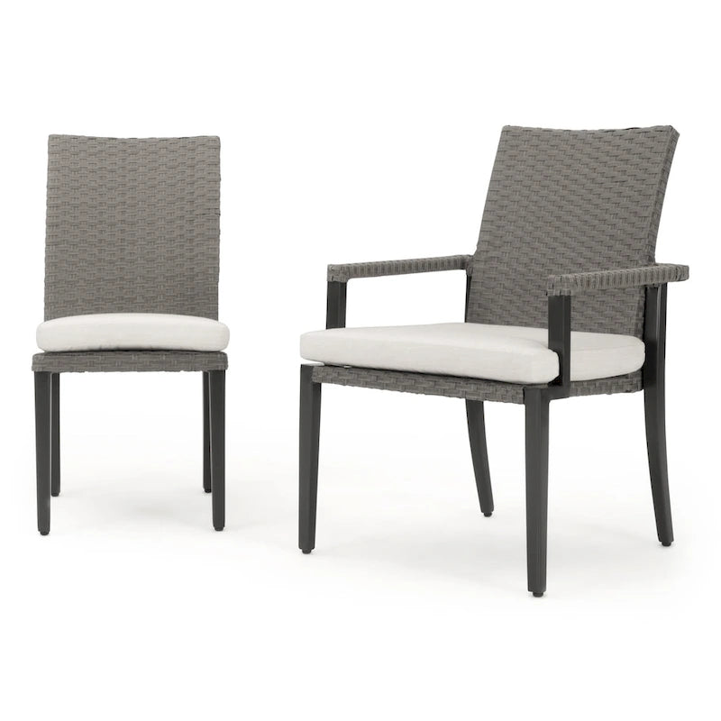 Vistano 9 Piece Sunbrella Outdoor Patio Dining Set - Gray