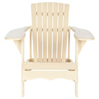 SAFAVIEH Outdoor Living Mopani Adirondack Beige Acacia Wood Chair - 34W x 37D x 33H