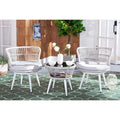Safavieh Outdoor Living Kyomi 3-Piece Lounge Set - 26W x 24D x 26H