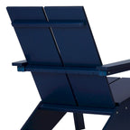Polytrends Coastin Modern Poly Adirondack Chair (Set of 4), Black