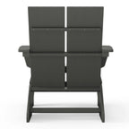 Polytrends Coastin Modern Poly Adirondack Chair (Set of 4), Black