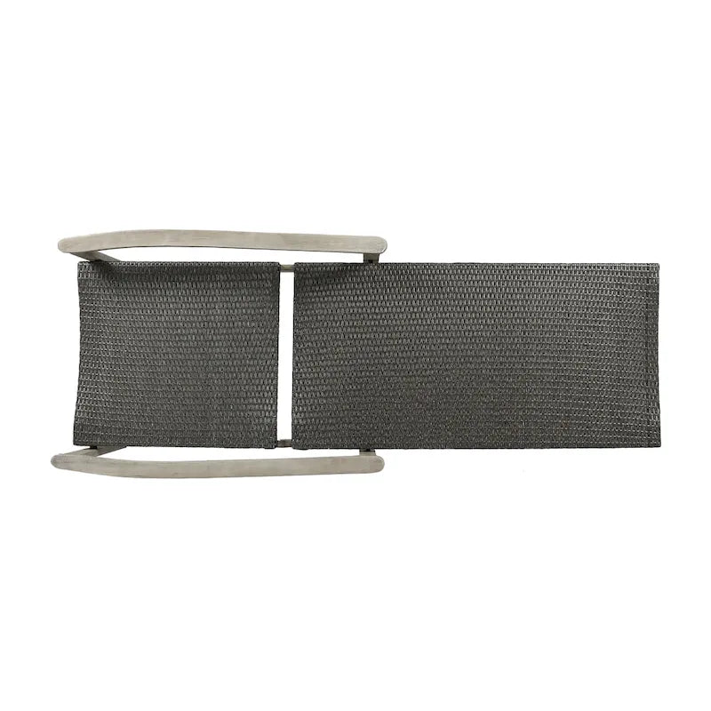 Hampton Wood + Wicker Chaise Lounge