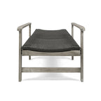 Hampton Wood + Wicker Chaise Lounge