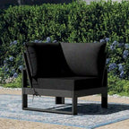 Polytrends Endless Patio Deep Seating Corner Chair with Gray Frame