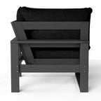 Polytrends Endless Patio Deep Seating Corner Chair with Gray Frame