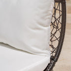 Wicker Outdoor Patio Canopy Daybed Water Resistant Cushion