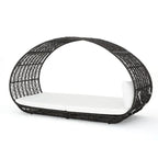 Wicker Outdoor Patio Canopy Daybed Water Resistant Cushion