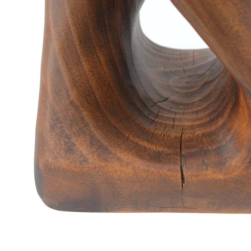 Christopher Knight Home - Stella Twisted Spiral Wood Grain Side Table
