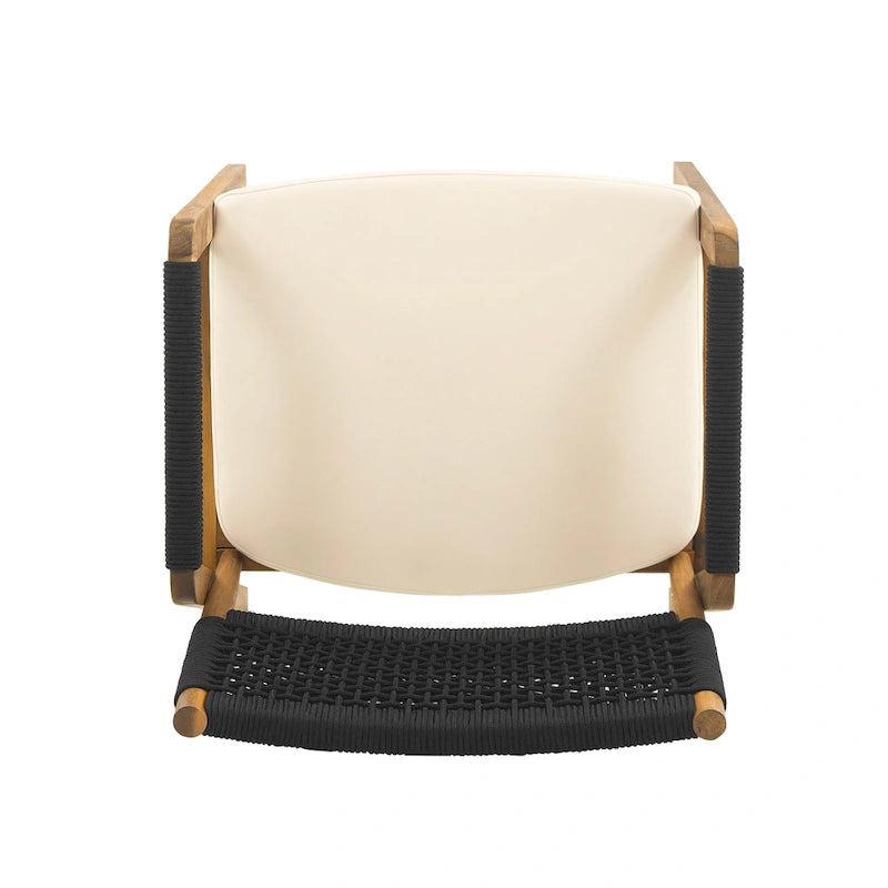 Oucacia Outdoor Acacia Wood and Rope Dining Chair (Set of 2) by Christopher Knight Home