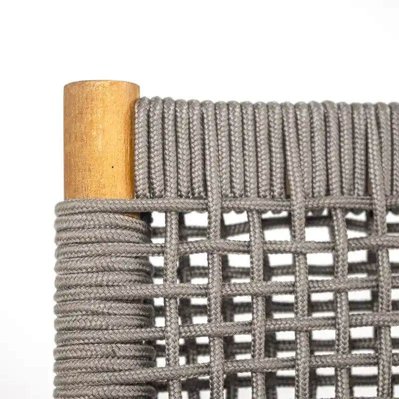 Oucacia Outdoor Acacia Wood and Rope Dining Chair (Set of 2) by Christopher Knight Home