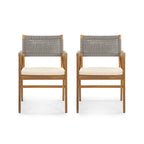 Captef Outdoor 5-piece acacia wood Dining Set by Christopher Knight Home