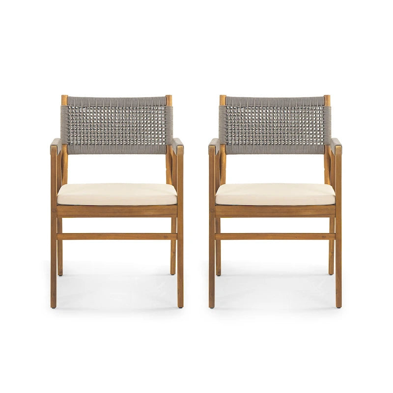 Captef Outdoor 5-piece acacia wood Dining Set by Christopher Knight Home
