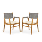 Captef Outdoor 5-piece acacia wood Dining Set by Christopher Knight Home