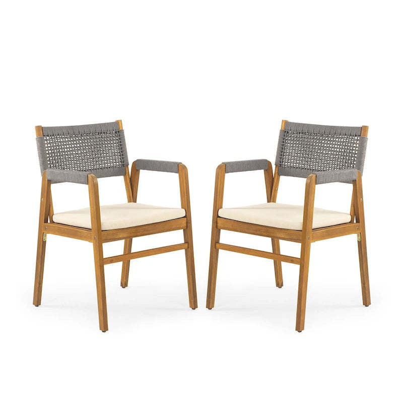 Captef Outdoor 5-piece acacia wood Dining Set by Christopher Knight Home
