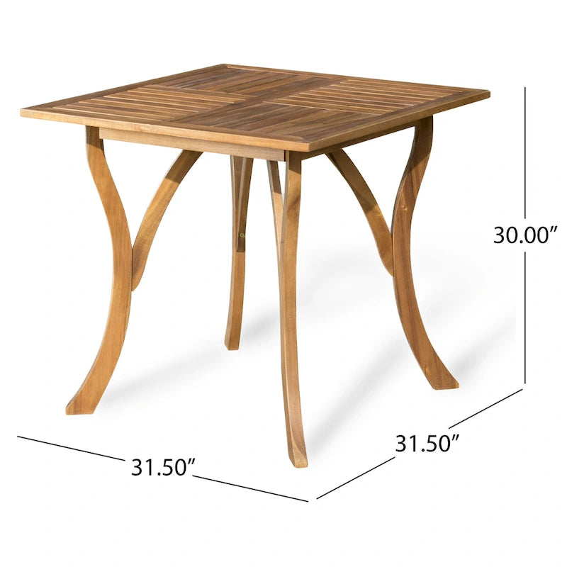 Captef Outdoor 5-piece acacia wood Dining Set by Christopher Knight Home
