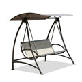 GDFStudio - Bella Outdoor Adjustable Patio Swing Chair with Steel Frame and Canopy