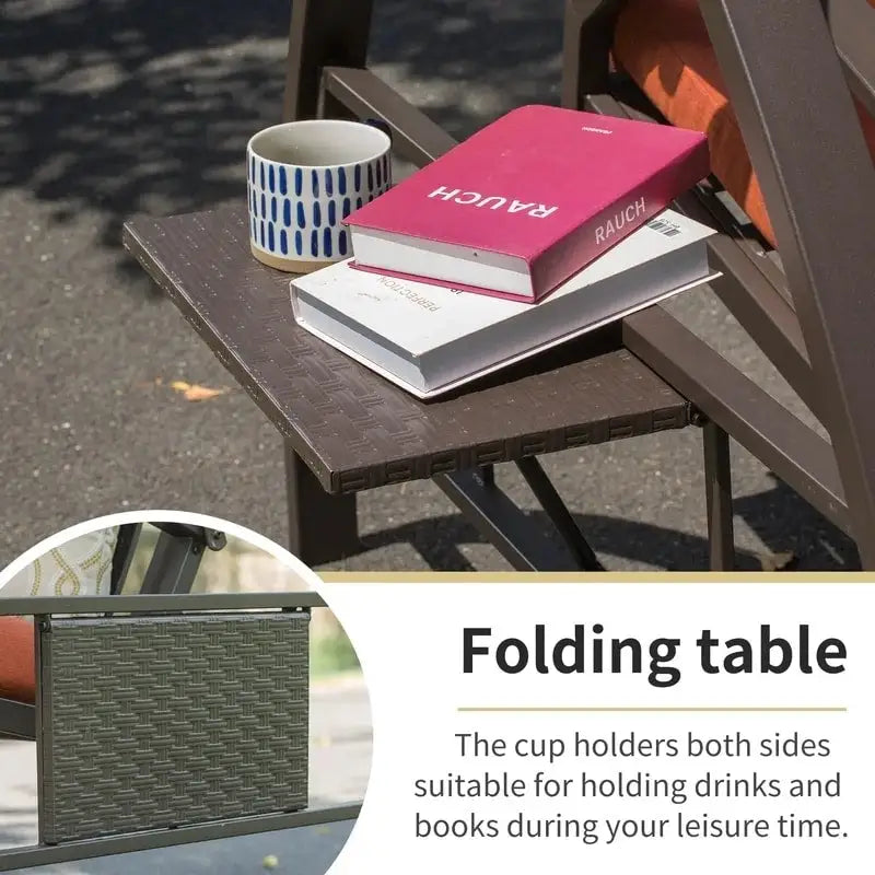 GDFStudio - Bella Outdoor Adjustable Patio Swing Chair with Steel Frame and Canopy