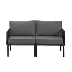 Christopher Knight Home - Afra 3-Piece Modern Patio Conversation Set with Waterproof Cushions