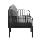 Christopher Knight Home - Afra 3-Piece Modern Patio Conversation Set with Waterproof Cushions