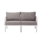 Christopher Knight Home - Afra 3-Piece Modern Patio Conversation Set with Waterproof Cushions