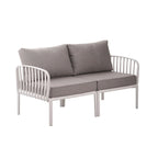 Christopher Knight Home - Afra 3-Piece Modern Patio Conversation Set with Waterproof Cushions
