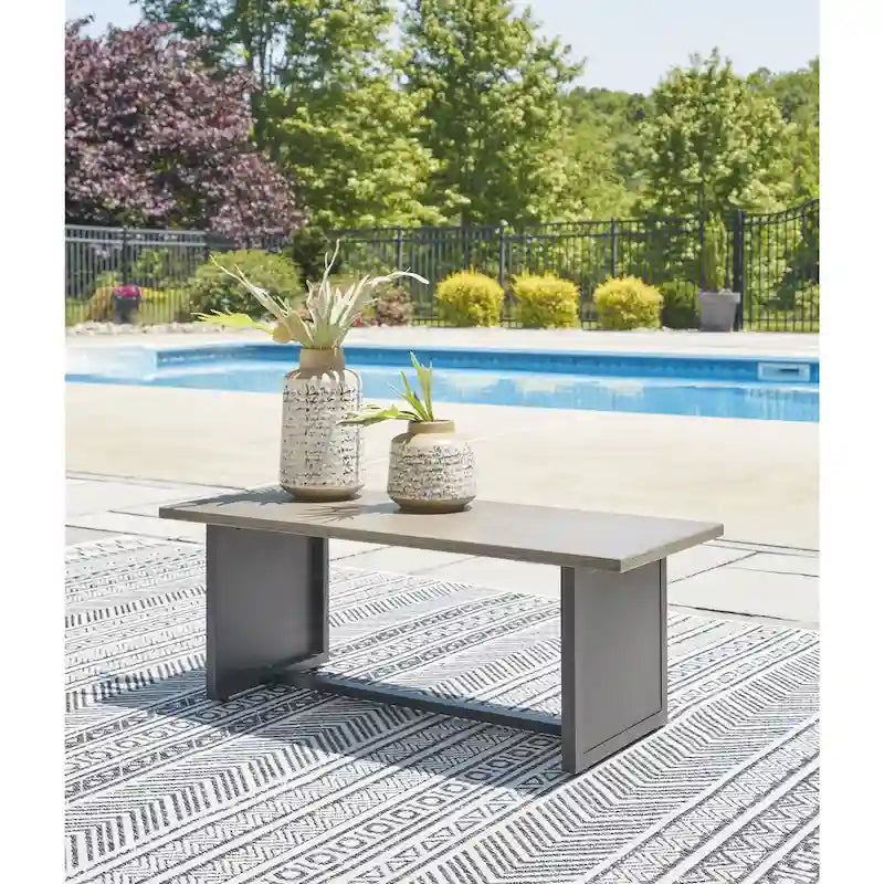 Signature Design by Ashley Bree Zee Gray 8-Piece Outdoor Modular Seating - 168 W x 130 D x 34.5 H