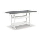 Signature Design by Ashley Transville White/Gray 5-Piece Outdoor Dining Package - 71.75 W x 37.5 D x 37 H