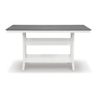 Signature Design by Ashley Transville White/Gray 5-Piece Outdoor Dining Package - 71.75 W x 37.5 D x 37 H