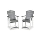 Signature Design by Ashley Transville White/Gray 5-Piece Outdoor Dining Package - 71.75 W x 37.5 D x 37 H