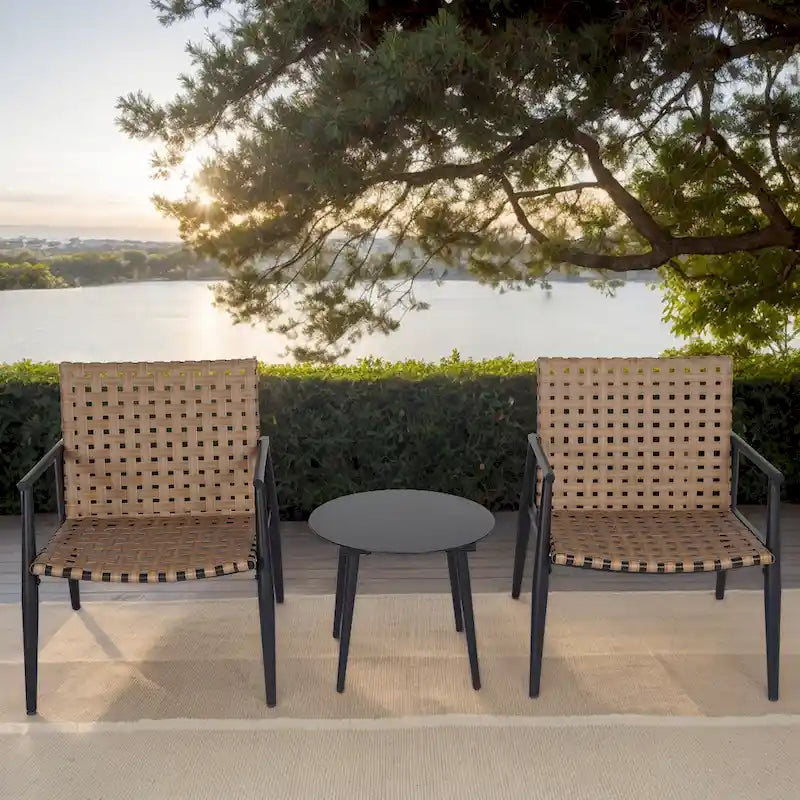 Christopher Knight Home- Lara PE Ratten Outdoor Chat Set