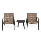 Christopher Knight Home- Lara PE Ratten Outdoor Chat Set