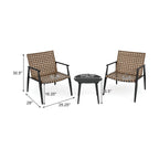 Christopher Knight Home- Lara PE Ratten Outdoor Chat Set