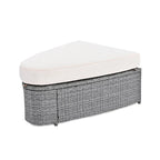 6-Piece Outdoor Rattan Modular Sectional Sofa Set with Coffee Table, Free Combination