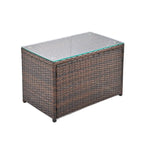 6-Piece Outdoor Rattan Modular Sectional Sofa Set with Coffee Table, Free Combination