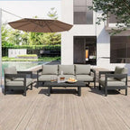 Outdoor Seating Set with Thick Cushions for Ultimate Comfort, Perfect for Lawns, Patios, and Poolside