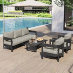 Outdoor Seating Set with Thick Cushions for Ultimate Comfort, Perfect for Lawns, Patios, and Poolside