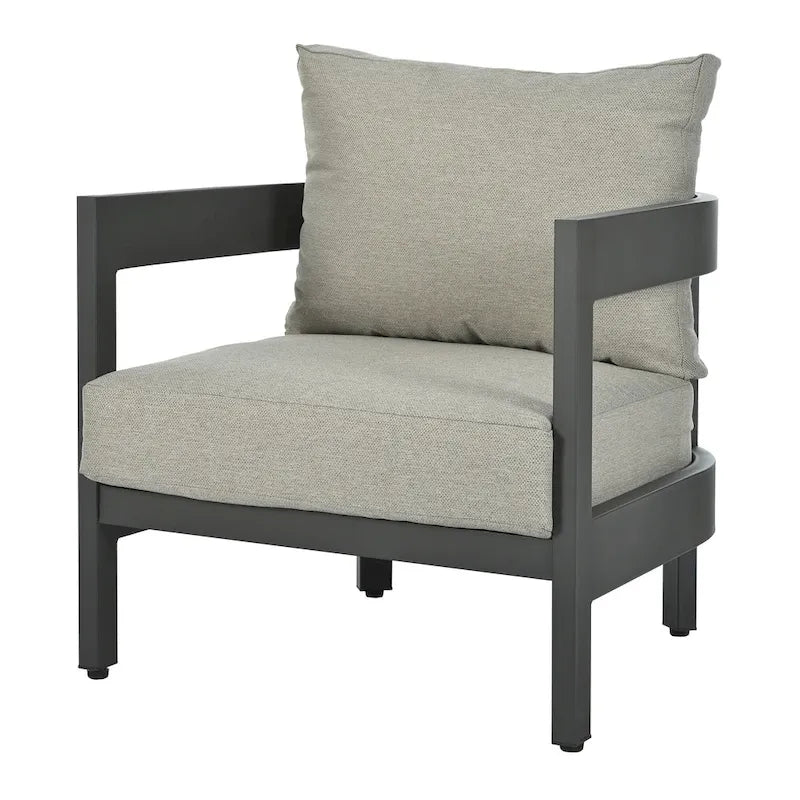 Outdoor Seating Set with Thick Cushions for Ultimate Comfort, Perfect for Lawns, Patios, and Poolside