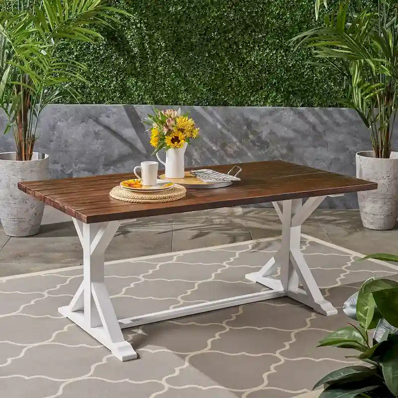 outdoor CASSIA FARMHOUSE DINING TABLE