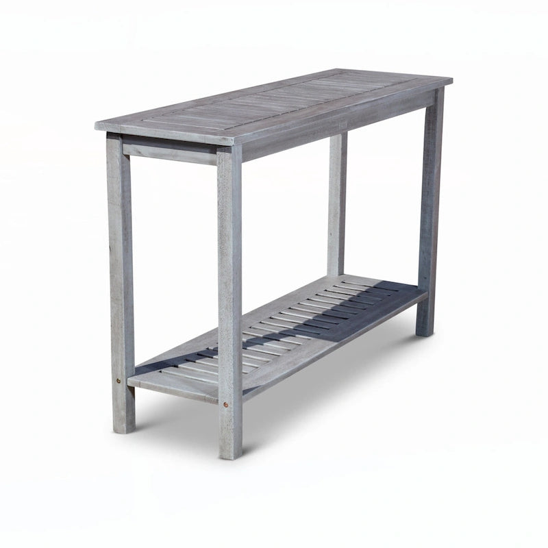 Eucalyptus Console Table, Silver Gray