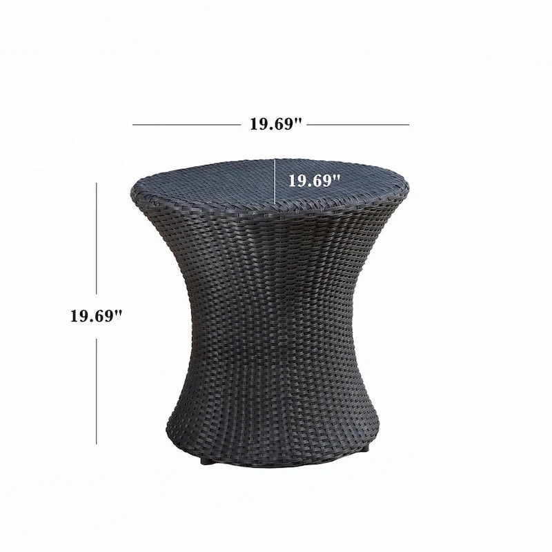 Outdoor HOURGLASS TABLE (NO GLASS TOP)
