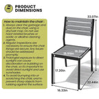 7-Piece Patio Dining Set Aluminum Dining Table with Umbrella Hole and Stackable Chairs