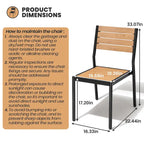 7-Piece Patio Dining Set Aluminum Dining Table with Umbrella Hole and Stackable Chairs