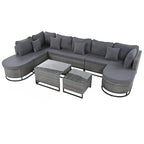7 Pieces Large Size Outdoor Wicker Sofa Set