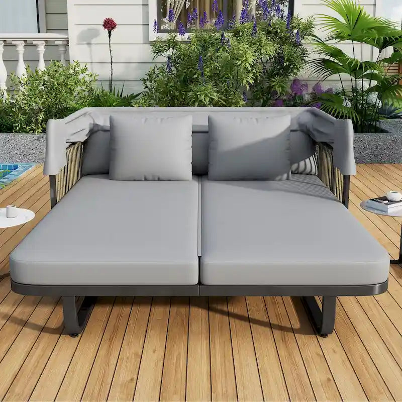 57 Outdoor Patio Daybed Rattan Daybed