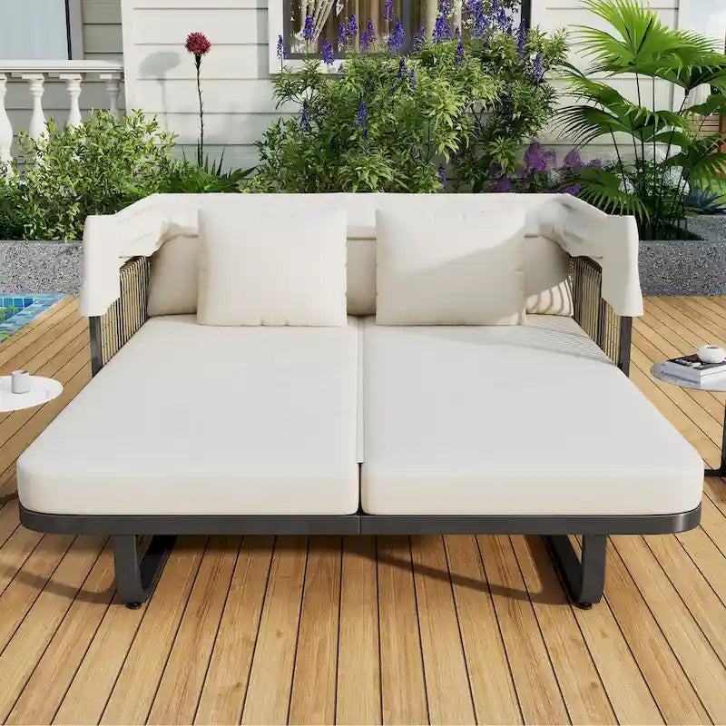 57 Outdoor Patio Daybed Rattan Daybed