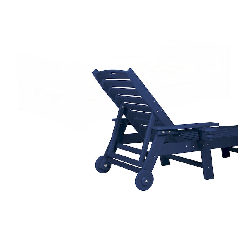 3-Piece Oversized Chaise Lounge Chair Set with Wood Texture