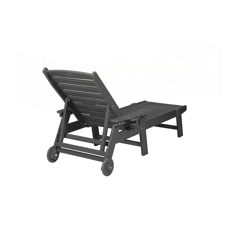 3-Piece Oversized Chaise Lounge Chair Set with Wood Texture
